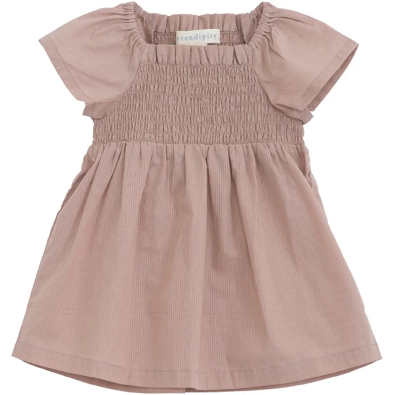 Serendipity Almond Baby Smock Dress