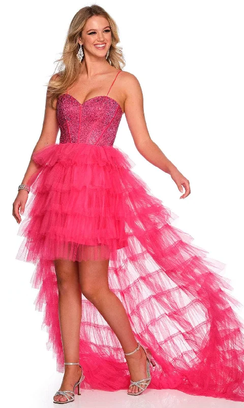 Dave & Johnny 11174 - Tiered A-Line Prom Gown