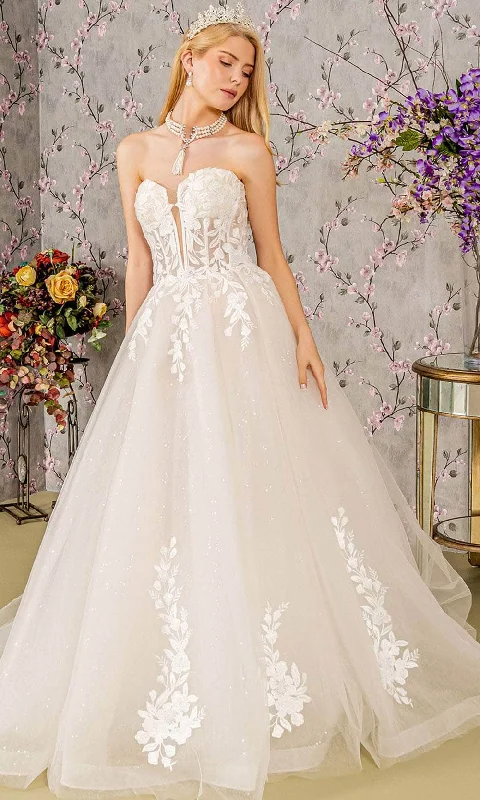 GLS by Gloria Bridal GL3349 - Corset Embellished Ballgown