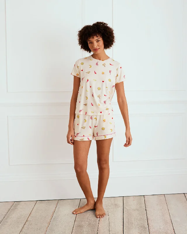 Desert Icons Print Short Pyjama Set