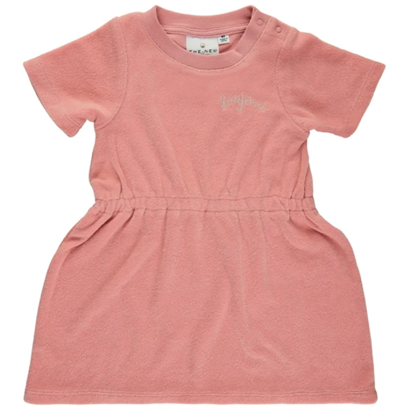 THE NEW Siblings Peach Beige Gertrud Terry Dress