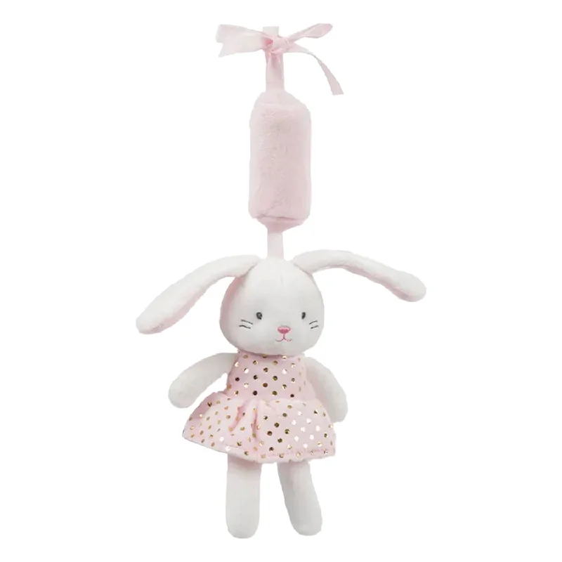 Baby Moo Girly Bunny Wind Chime Hanging Musical Toy - White