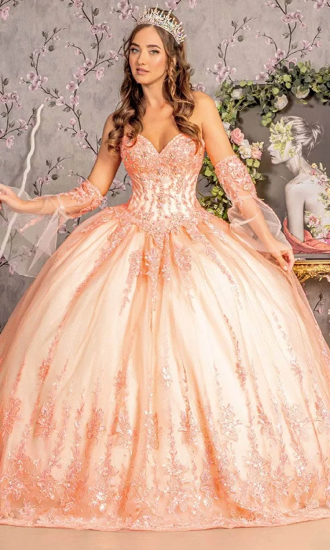 GLS by Gloria GL3235 - Embellished Sweetheart Ballgown