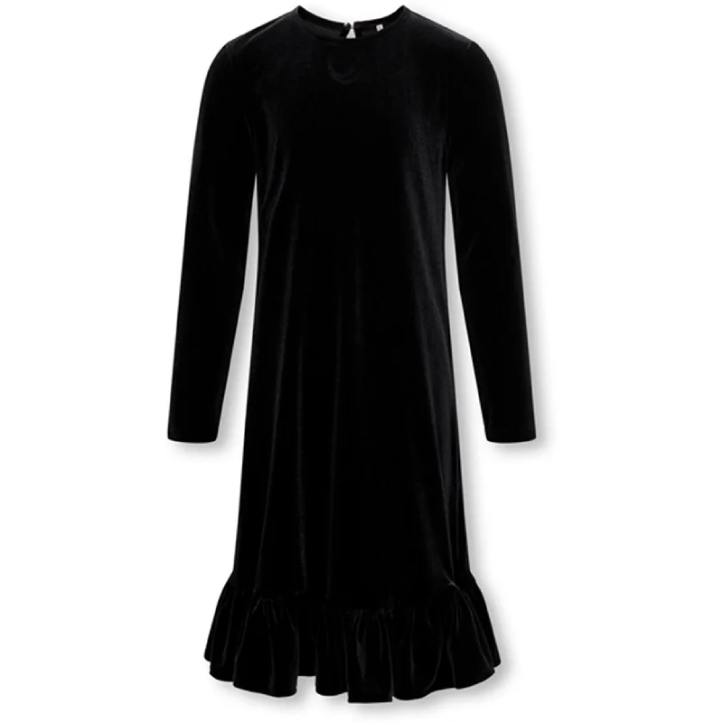 Kids ONLY Black Smooth O-Neck Dress