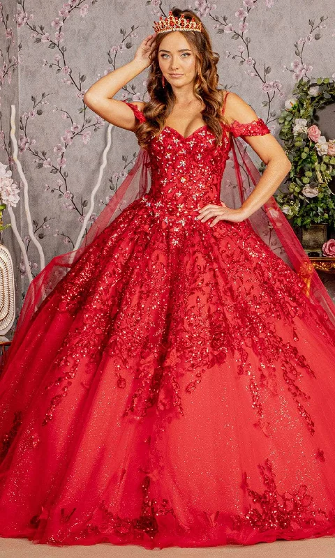 Elizabeth K GL3185 - Sweetheart Butterfly Ballgown