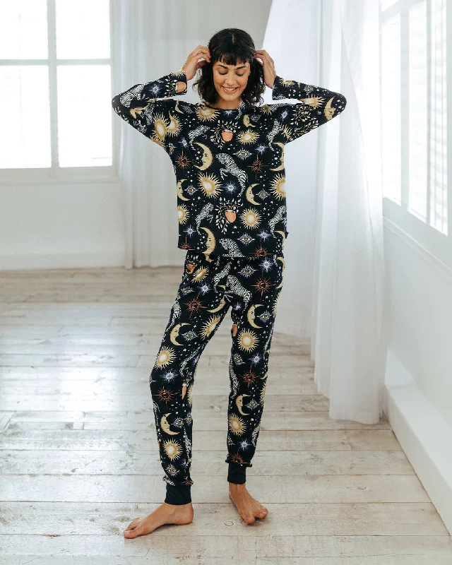 Celestial Zebra Print Long Pyjama Set