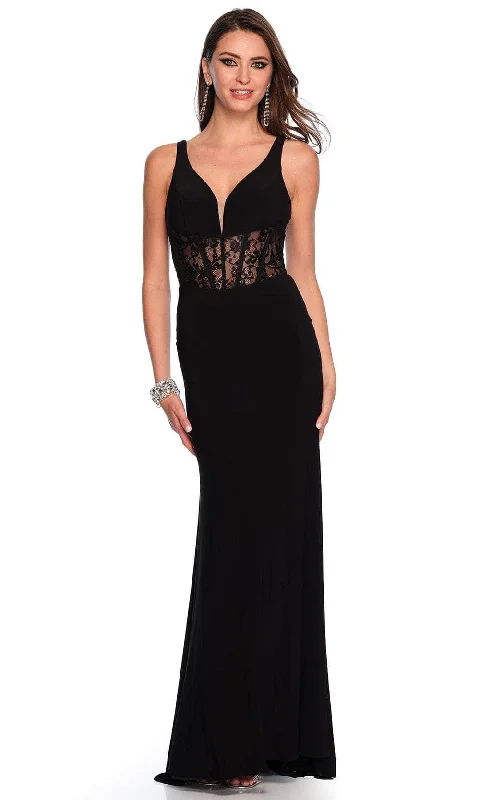 Dave & Johnny 11450 - V-Neck Corset Gown