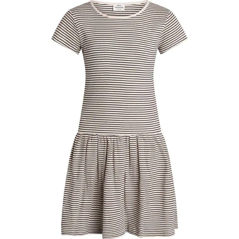 Mads Nørgaard 2x2 Stripe Daisina Delta Robina Blue/Sunny Lime Dress