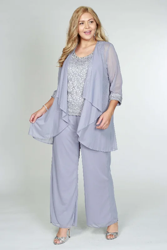 R&M Richards 5008W Plus Size Pant Suit