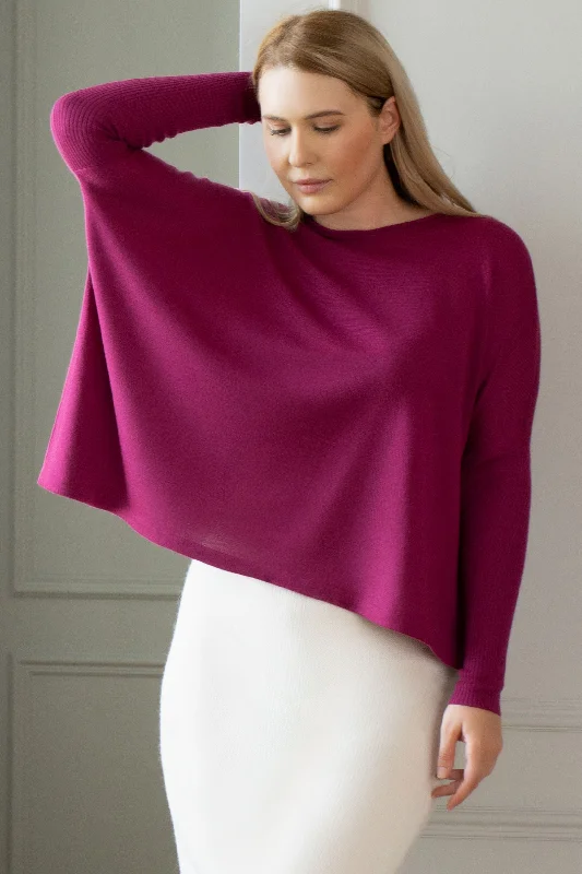 Knit sweater women pink colors