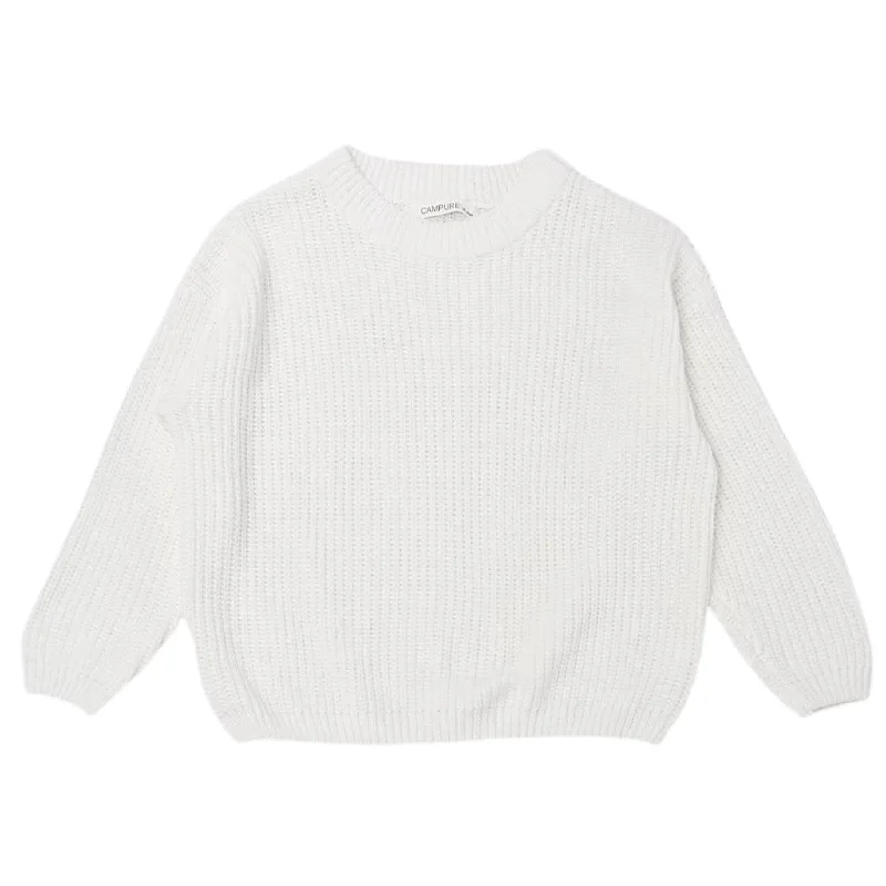 White Knitted Sweater