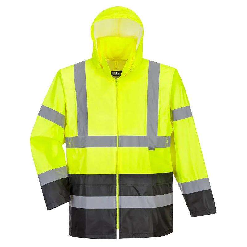 Hi-Vis Classic Contrast Rain Jacket - Classsic Fit