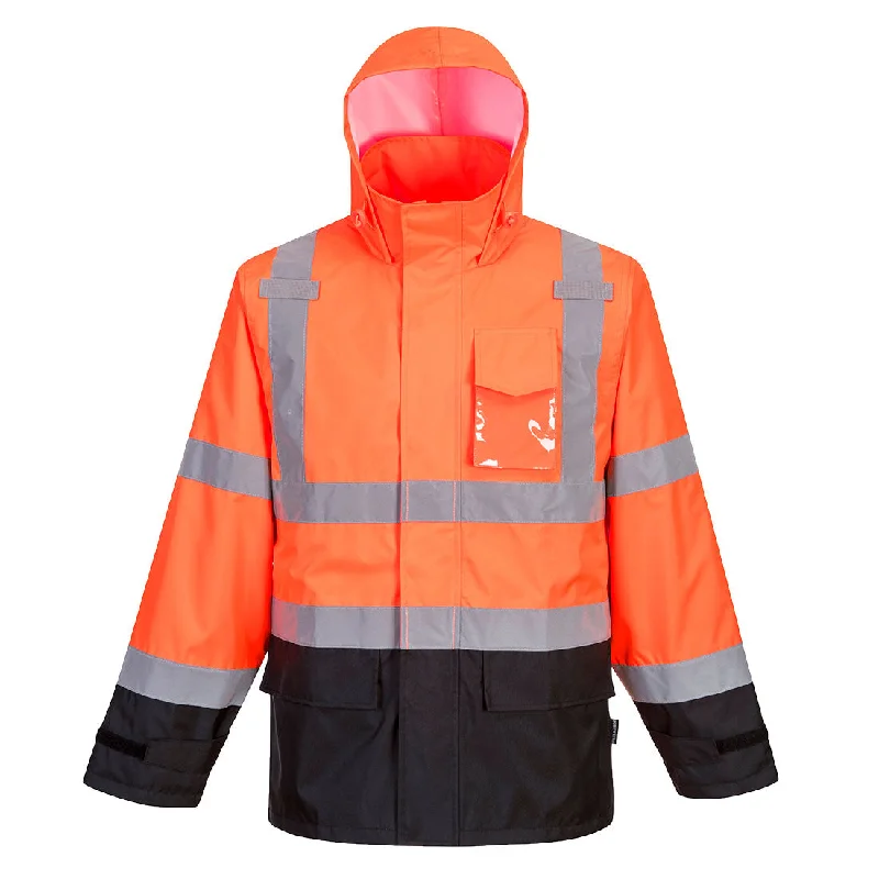 Hi-Vis Contrast Rain Jacket - Classsic Fit