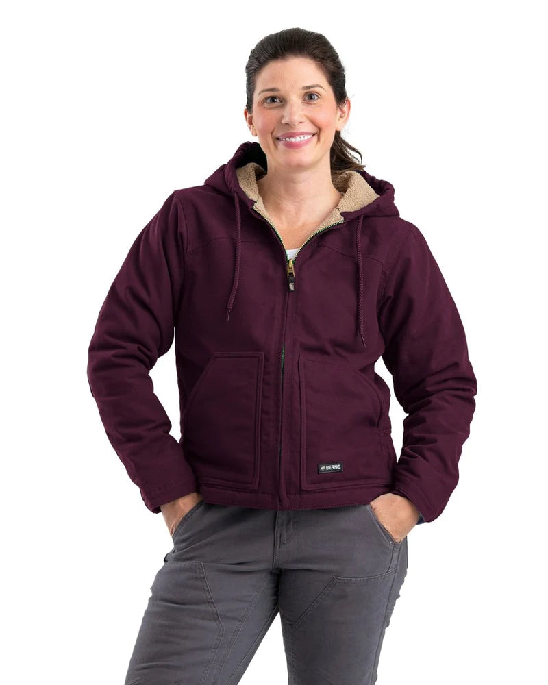 Women's Softstone Sherpa Lined Duck Hooded Jacket