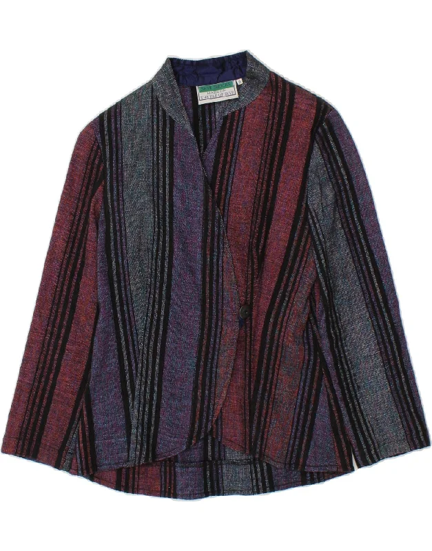 SKYE SMOCKS Womens 1 Button Blazer Jacket UK 10 Small Multicoloured