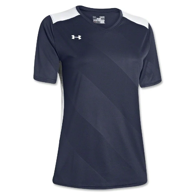 Under Armour Women's Fixture Jersey T-Shirt Navy - Blue