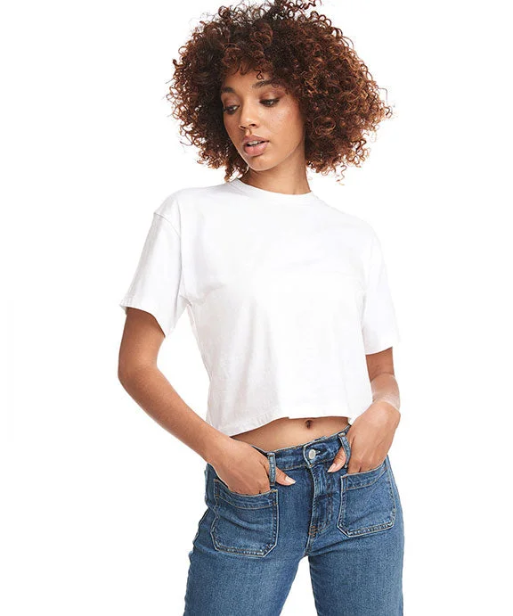 1580NL - Next Level Ladies Ideal Crop T-Shirt | White