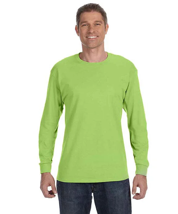 29LS - Jerzees Adult 5.6 oz. DRI-POWER® ACTIVE Long-Sleeve T-Shirt | Neon Green