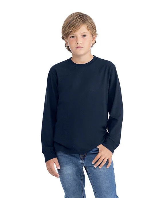 3311NL - Next Level Youth Cotton Long Sleeve T-Shirt | Midnight Navy