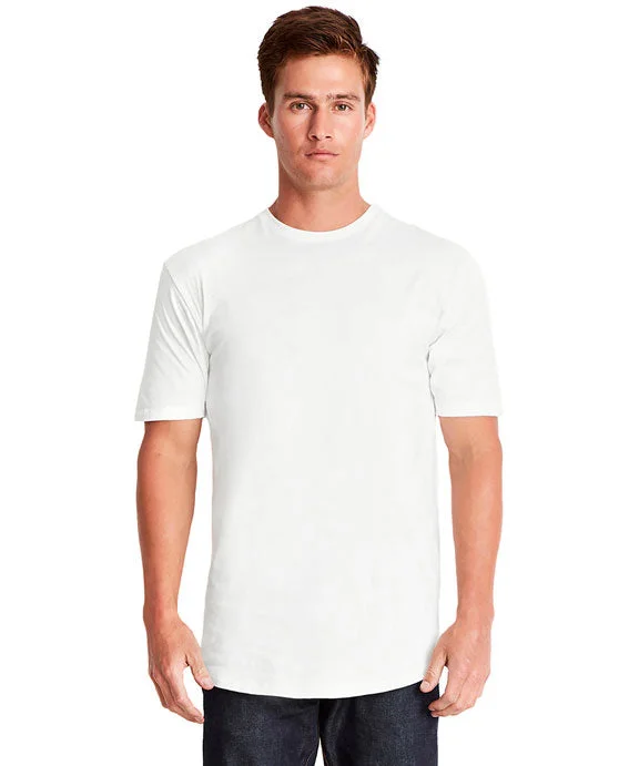 3602 - Next Level Mens Cotton Long Body Crew Neck T-Shirt | White