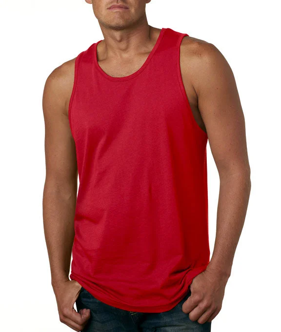 3633 - Next Level Mens Premium Jersey Tank Top | Red