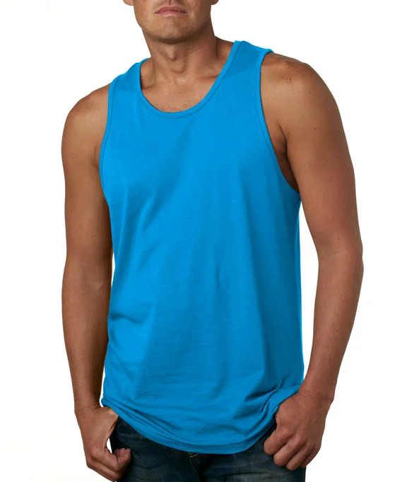 3633 - Next Level Mens Premium Jersey Tank Top | Turquoise