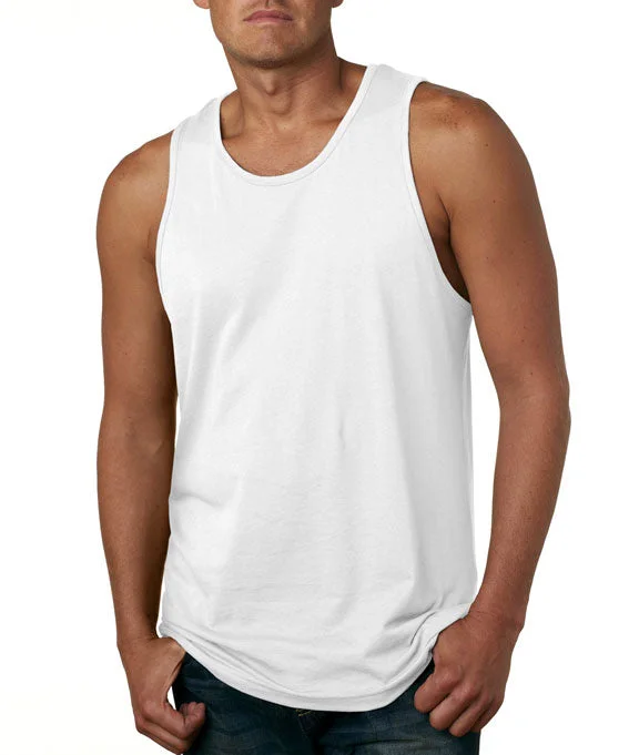 3633 - Next Level Mens Premium Jersey Tank Top | White