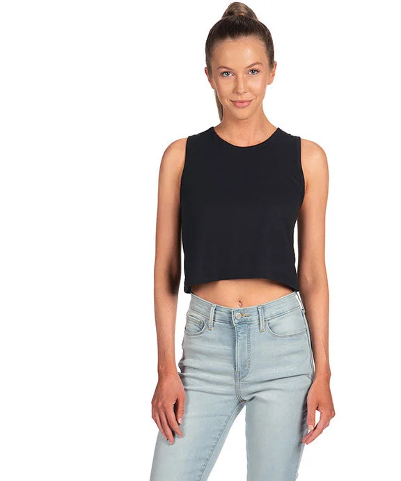 5083 - Next Level Ladies Festival Cropped Tank Top | Black