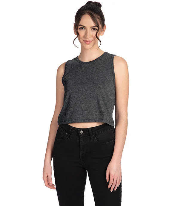 5083 - Next Level Ladies Festival Cropped Tank Top | Charcoal