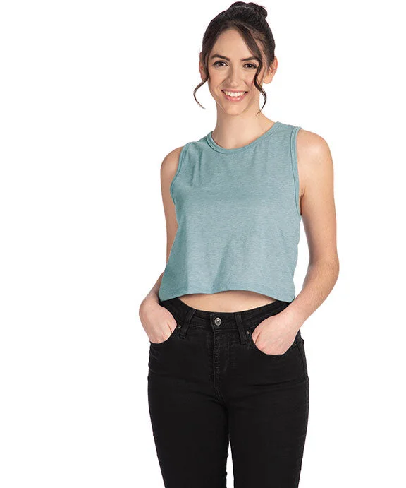 5083 - Next Level Ladies Festival Cropped Tank Top | Stonewash Denim