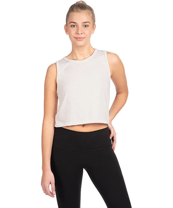 5083 - Next Level Ladies Festival Cropped Tank Top | White