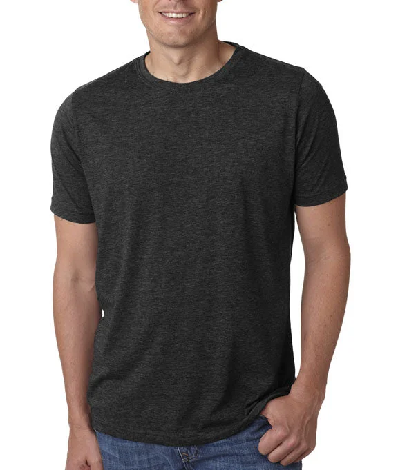 6200 - Next Level Mens Poly/Cotton Crew Neck T-Shirt | Black