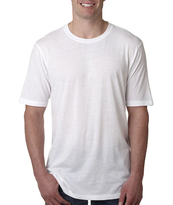 6200 - Next Level Mens Poly/Cotton Crew Neck T-Shirt | White