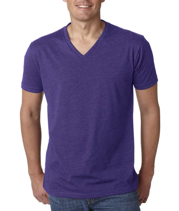 6240 - Next Level Mens Premium CVC V-Neck T-Shirt | Purple Rush