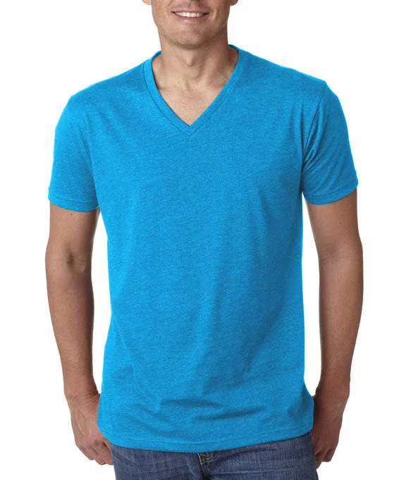 6240 - Next Level Mens Premium CVC V-Neck T-Shirt | Turquoise