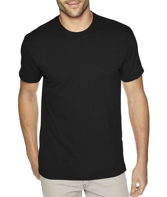 6410 - Next Level Mens Premium Fitted Sueded Crew Neck T-Shirt | Black