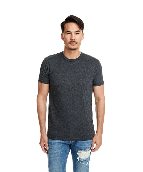 6410 - Next Level Mens Premium Fitted Sueded Crew Neck T-Shirt | Heather Metal