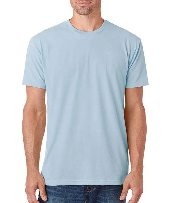 6410 - Next Level Mens Premium Fitted Sueded Crew Neck T-Shirt | Light Blue