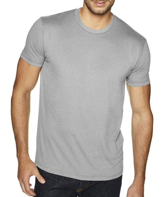 6410 - Next Level Mens Premium Fitted Sueded Crew Neck T-Shirt | Light Grey