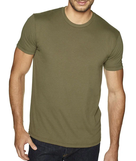 6410 - Next Level Mens Premium Fitted Sueded Crew Neck T-Shirt | Military Green