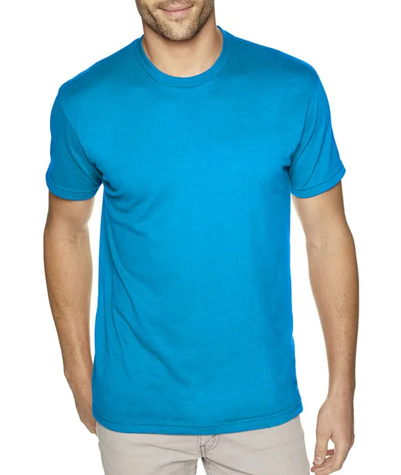 6410 - Next Level Mens Premium Fitted Sueded Crew Neck T-Shirt | Turquoise