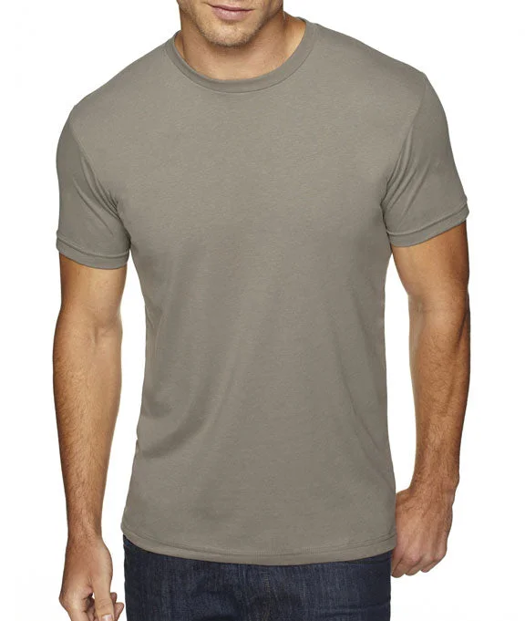 6410 - Next Level Mens Premium Fitted Sueded Crew Neck T-Shirt | Warm Grey