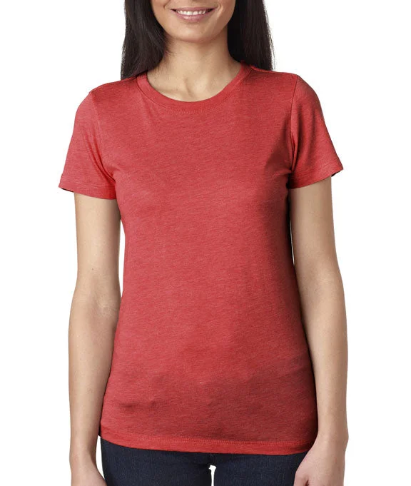 6710 - Next Level Ladies Tri-Blend Crew Neck T-Shirt | Vintage Red