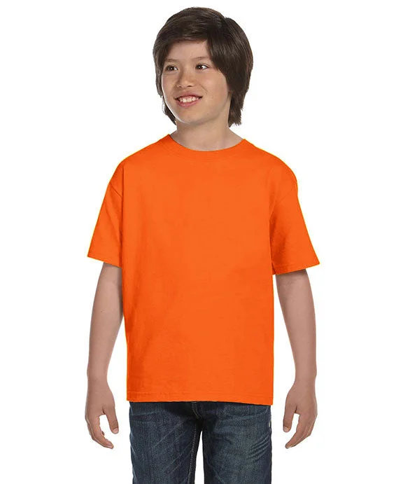 8000B - Gildan DryBlend® Youth T-Shirt | Safety Orange