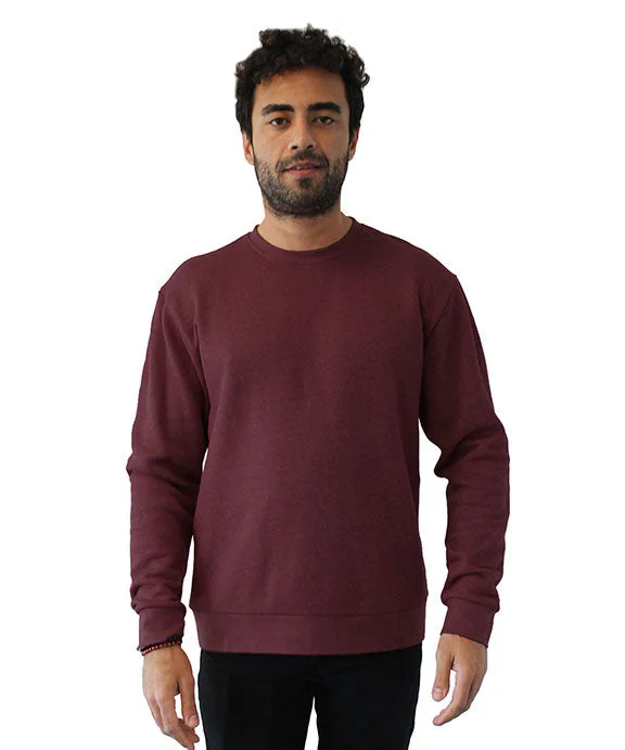 9002NL - Next Level Unisex Malibu Pullover Sweatshirt | Heather Maroon