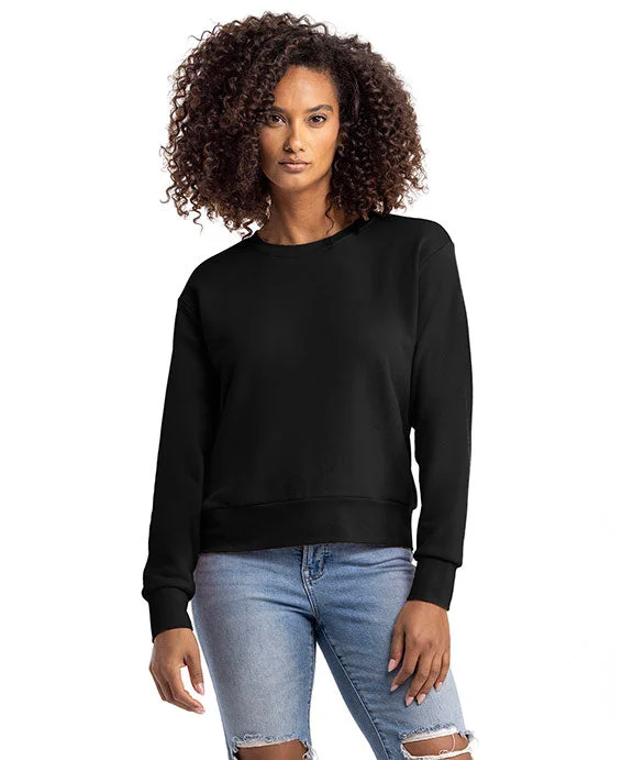 9084 - Next Level Ladies Laguna Sueded Sweatshirt | Black