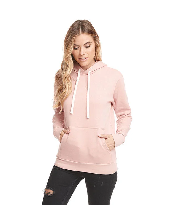 9303 - Next Level Unisex Santa Cruz Pullover Hooded Sweatshirt | Desert Pink