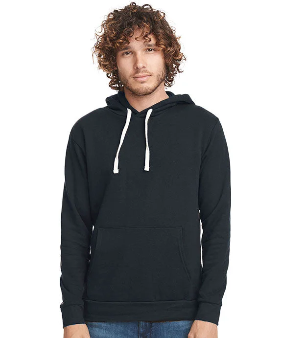 9303 - Next Level Unisex Santa Cruz Pullover Hooded Sweatshirt | Graphite Black