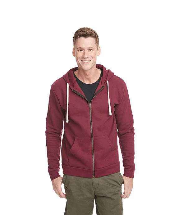 9602 - Next Level Unisex Santa Cruz Full-Zip Hooded Sweatshirt | Maroon