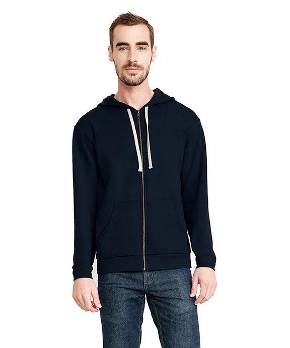 9602 - Next Level Unisex Santa Cruz Full-Zip Hooded Sweatshirt | Midnight Navy